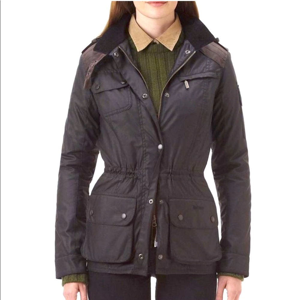 BARBOUR LAUDALE LIMITED EDITION WAX COTTON JACKET SIZE US 6 UK 10
